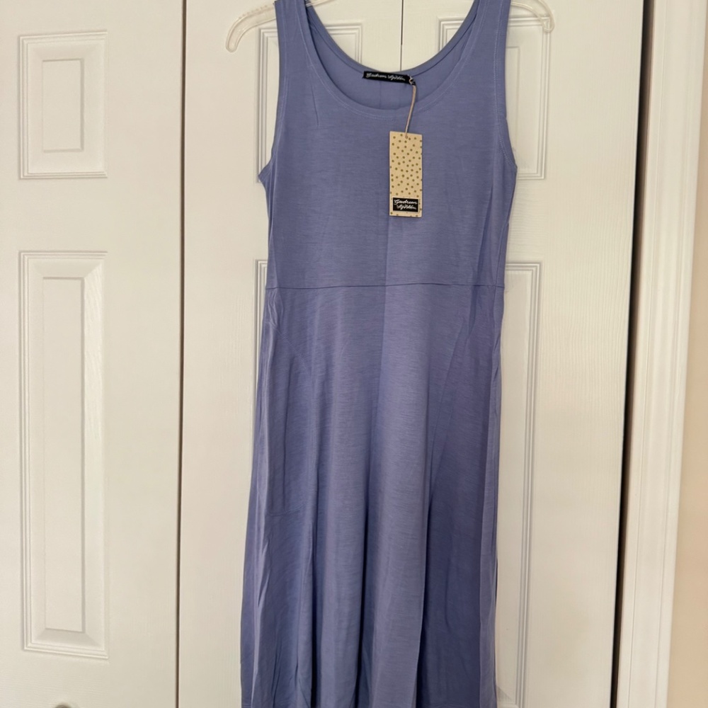 Gudrun Sjödén “Dripp” Sleeveless Dress in Midnight Blue – Size S – New with Tag